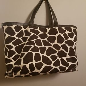 Animal Print Canvas Tote by Banana Republic